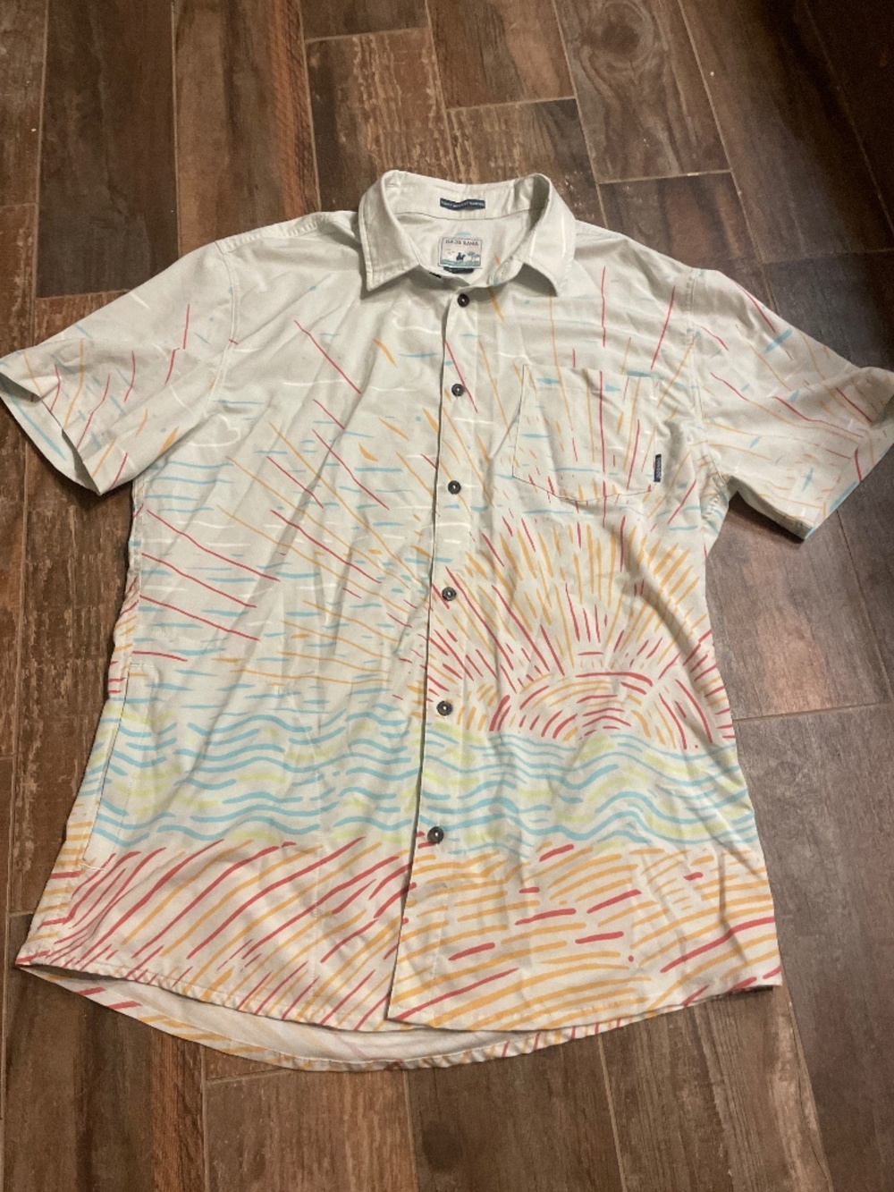 Baja llama smbutton up shirt